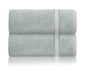 VL Bath Towels - 2 Piece Bathroom Large Bath Sheets, 100% Egyptian Cotton Towel, 500 GSM Jumbo Bath Sheet, Highly Absorbent Extra Large Bath Towel 90x150cm, Bathroom Accessories, Duck Egg