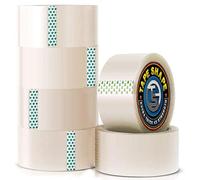 VL Clear Tape 48mmx66m Transparent Great For Packing Boxes Parcel Heavy Duty Strong Sticky General Purpose Shipping Moving Wrapping Sealing Gift Mending School Home Office (6 Rolls)