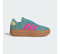 adidas Women's VL Court Bold Shoes, Powder Teal/Shock Pink/Powder Yellow, 9.5 UK