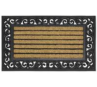 VL Door Mat 45x75cm, Heavy Duty Coir Door Mats Outdoor with Anti-Slip Rubber Back - Outdoor Mat That Scrapes Mud, Catches Dirt & Keeps Entryways Tidy - Ideal for Garden, Garage & Patio (Pack of 1)