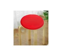 VL Pack of 4 Waterproof Round Chair Cushions Soft & Relaxing Circular Seat Pads with Ties Made for Indoor Dining, Kitchen Chairs, Patio, Garden & Outdoor Seating (Red)
