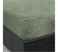 VL Teddy Fleece Deep Fitted Sheet 30cm Wonderfully Soft, Warm & Cozy Thermal Bottom Bed Sheet for Winter Bedroom Relaxation (Sage Green, Double (135x190 cm))