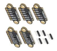 VL53L0X VL53L1X Laser Distance Sensor, VL53L1X V2 Time-of-Flight Distance Measuring Sensor Module I2C IIC Compatible with Arduino, for Drones, Robots (Pack of 5)