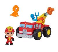 VLAD & NIKI Crazy Fun Vehicle - Blasting Fire Truck Fire Engine with Water Hose and Exclusive Figure, Mystery Bonus, Multicolor