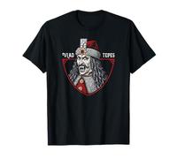 Vlad The Impaler - Tepes Gothic Ruler Vampire Dracula Fangs T-Shirt