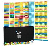 Vladi Creative Small Icons Productivity Boosting & Stay Focused Planner Stickers - 2210 pcs / 14 Sheets Mini Icons Value Pack - Planner Accessories - Perfect for Calendars, Journals, & Scrapbooking