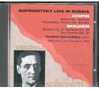 Vladimir Sofronitzky - Sofronitzky Live In Russia - Chopin/Scriabin: Mazurkas/Etudes