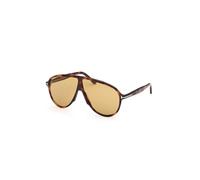 TOM FORD FT1211 VLADIMIR 53E Man Sunglasses Acetate Havana Brown Pilot Normal