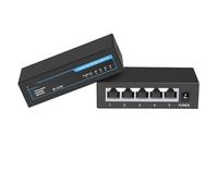 VLALAMNO 1 Pcs 5 8 10 Port Gigabit Switch Fast Ethernet Switch 1000Mbps Smart Network Switch Gigabit High Performance RJ45 Hub Internet Splitter (Color : 1005G)