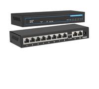 VLALAMNO 1 Pcs Gigabit Switch 10 Ports 1000Mbps Ethernet Switch Gigabit Network Fast Switch (Color : 1010G)