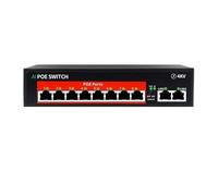 VLALAMNO 10/100M 8-port POE switch 120W powered network Ethernet switch with built-in power supply