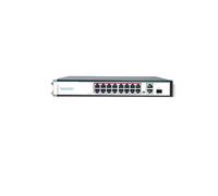VLALAMNO 16 Port Gigabit Switch POE 48v Managed CCTV Camera IP POE 1000mbps Smart Switch Ethernet Switch (Color : OFS-PE-GSF1GT2DT16)