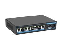 VLALAMNO 2.5G POE switch 2.5g network Ethernet switch 4 ports 8 ports unmanaged LAN hub fanless AI WTD plug and play (Color : POE Switch 9 Port)