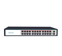 VLALAMNO 52V 300W AP 802.3AT AF Smart Auto Boost Plug and Play Switch PoE 48v 24 Ports 48v Gigabit Poe Switch Gigabit