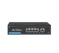 VLALAMNO 52V POE Full Gigabit Network Switch 10/100/1000Mbps 4 POE +1 UPLINK Port POE Switch Ethernet
