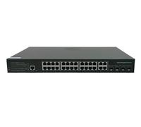 VLALAMNO L2 Managed Gigabit POE Switch Hub 24 Ports 4 Uplinks 4 SFP 10/100/1000Mbps 52V 400W AP 802.3AT AF