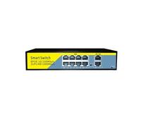 VLALAMNO POE Switch 6 10 11 Port 100Mbps Ethernet Switch Fast Network Switch Vlan (Color : 1010GB)