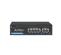 VLALAMNO POE switch Gigabit 1000Mbps Ethernet Gigabit switch fast smart plug and play 5 8 6 10 port switch (Color : 04G20GB)