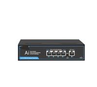 VLALAMNO POE switch Gigabit 1000Mbps Ethernet Gigabit switch fast smart plug and play 5 8 6 10 port switch (Color : 04G10GB)