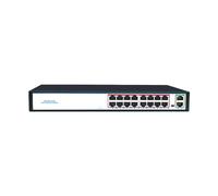 VLALAMNO POE switch Vlan 48V POE 16-port 1000Mbps+2 uplink Rj45 Ethernet switch Gigabit