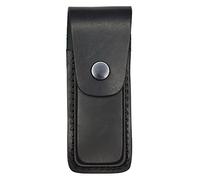 VlaMiTex Leather Case for Folding Knives Sheath for Pocket Knife Pouch for Multitool Tools Black (18,5 x 3,5 x 2,2 cm - M23)