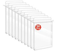 Vlammende 30Pcs Video Game Protector Case Clear Box Sleeve CIB for PS2, Wii, Wii U, Gamecube, Xbox & DVD Standard Case,Game Box Protector Sleeve