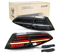 VLAND LED Rear Lights Compatible with Golf 7 7.5 MK7 MK7.5 2013-18 Tail Lamp,with Sequential Turn Signal,pair(left & right sides) (Smoked)