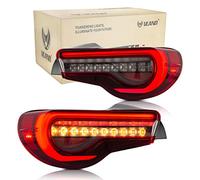 VLAND LED Rear Lights for GT86 FT86 BRZ FRS ZN6 2012-2019 Tail Light Lamp, with Sequential Indicator,with Full LED Tech (Red 0287A)