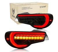 VLAND LED Rear Lights for GT86 FT86 BRZ FRS ZN6 2012-2019 Tail Light Lamp, with Sequential Indicator,with Full LED Tech (Smoked 0287A)