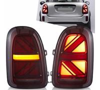VLAND LED Tail Lights Compatible with BMW MINI Cooper Countryman F60 2017-2021, Rear Lights with Dynamic Startup Animation DRLs and Sequential Turn Signal, Red