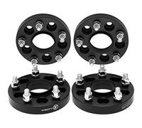 VLAOSCHI Black Forged 5x110 Hubcentric Wheel Spacers 20mm with 12x1.5 Studs Compatible with Jeep Ch-evy 5 Lug for 2015-2022 Renegade Cherokee KL | 2017-2022 Compass MP | Dart Malibu HHR - Pack of 4