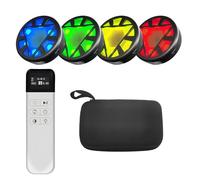 VLBPCR 4Pcs/Pk Agile Reaction Training Lamp Set, 6-Functions 5-Lights Timing Speed Agile Reaction Light Quick Response Sports Reaction Training Light Enhancing Speed and Agility Perception Tools (4)