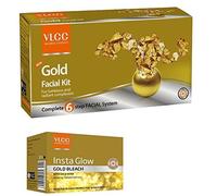 Vlcc Gold Facial Kit and Bleach Cream (60gm+30gm) - Pamherbals® by VLCC Natural Sciences