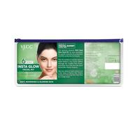 VLCC Insta Glow Facial Kit, 262g (Promotes Glowing Skin, For All Skin Types, Cream Based, Box Pack)