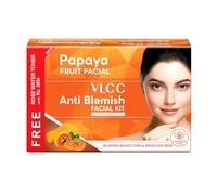VLCC Papaya Fruit Facial Kit for Glowing & Blemish Free Skin 300g+100ml (Salon Series)