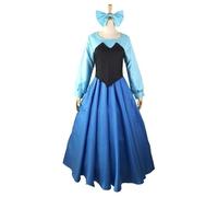 VLEAP The Little Mermaid Ariel Cosplay Costumes Princess Dress for Women Sexy Dress for Adults Halloween Party Costumes and Fashion Wig M Complete Set without Fashion Wig
