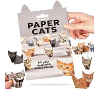 VLEDARLING DIY Paper Cat Craft Kit, 50 Sheets Paper Cats Kit, Creative Origami Animal Craft Kit, Fun Craft Activity for Adults & Kids, DIY Paper Cat Origami Kit, Desk Decoration for Animal Lovers(Cat)
