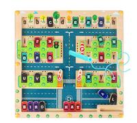 VLEDARLING Magnetic Maze Wooden Toys, Fine Motor Skills Toys Learning Resources, Wooden Alphabet Board, Classification Maze Toy,Matching Puzzle for Toddlers Learning ABC Letters Montessori Toys