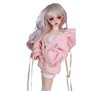 VLEYAN BJDDOLL Hand-Painted Makeup - Mechanical-Jointed BJD-Style Doll 1/3, 22.8 Inches (56cm) Tall, Sporty Fashion Style, PVC Body with 31 Movable Joints, for Ages 14+, Desk & Wall Decoration