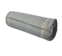 VLFit Yoga Bolster, Eco Friendly Buckwheat Bolster, 61cm x 23cm, Removable Washable Cover, Ideal for Yoga, Meditation and General Support (GRAPHITE)