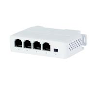 VlHpnpe 100/1000Mbps Gigabit 4 Port POEs Networking Extender Featuring Rails Mount for Indoor Use Supporting 250M Distance Power Over Ethernet Extender