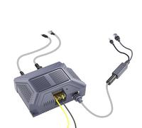 VlHpnpe 150W Passive Gigabit Injecting with 12V Splitter for Link Miniture Dishy Protections Systems Gigabit Ethernet Injecting