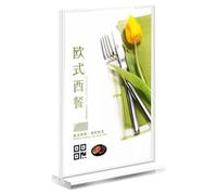 VlHpnpe 2. Modern Pull-Out Desktop Display Stand With Smooth Slide For Corporate & Public Areas Acrylic Table Signage