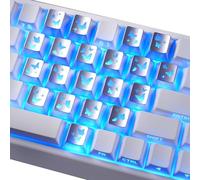 VlHpnpe 21Key Set Transparents Butterfly Love Design PC Keycaps Original Height for Easy Installation on Various Keyboard Models Butterfly Heart Keycaps