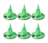 VlHpnpe 6pcs Essential Hat Decors Halloween Witch Child Role Play Costume Supplies Parties Decorations Witch Decorations