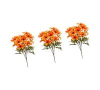 VlHpnpe Bright Fabric Chrysanthemums Fall Themed Artificial Plant Petals Detailing Perfect For Seasonal Party Decors Decorative Silk Flower