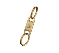 VlHpnpe Bronze Double Hoop Code Holder Single Press Separate Mechanism Strong Construction For Athletic Gear Organization Bronze Fast Release Keychains