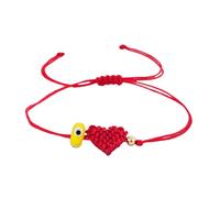 VlHpnpe Evil Eyes Protections Hand Braided Red String Adjustable Wristband Heart Charm Spiritual Jewelry Gift Heart Charm Blue Eye Bead Jewelry