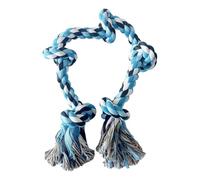 VlHpnpe Extra Long 90cm Braided Cotton Rope Dog Toy 5 Knots Design For Tugs And Pull Interaction Play And Teeth Care Chewing Dog Chew Rope