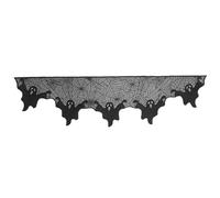 VlHpnpe Halloween Web Mantle Scarf Black Lace Mantle Covers Home Decoration For Party Celebration Halloween Party Decoration